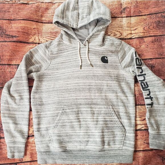 Carhartt Women's Clarksburg Graphic Sleeve Pullover Sweatshirt Hoodie - Picture 2 of 5